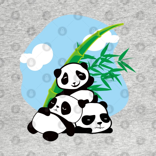 Panda and bamboo by Jack Wolfie Gallery